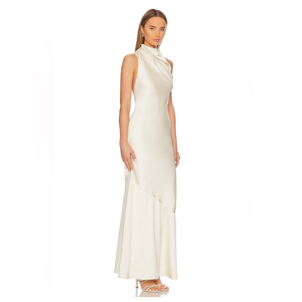 REVOLVE Cream Maxi Dress